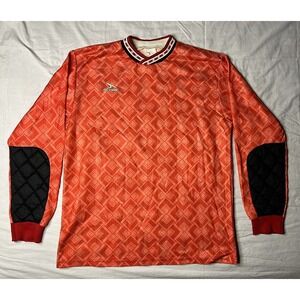 Score Soccer Jersey Adult Size Medium Red Diamond Long Sleeve Vintage 1990s